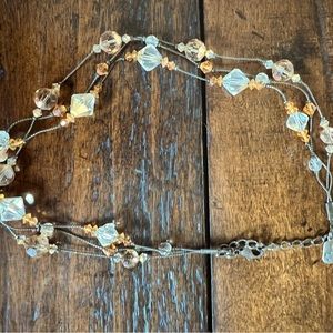 Dabby Reid 2-strand crystal bead necklace.